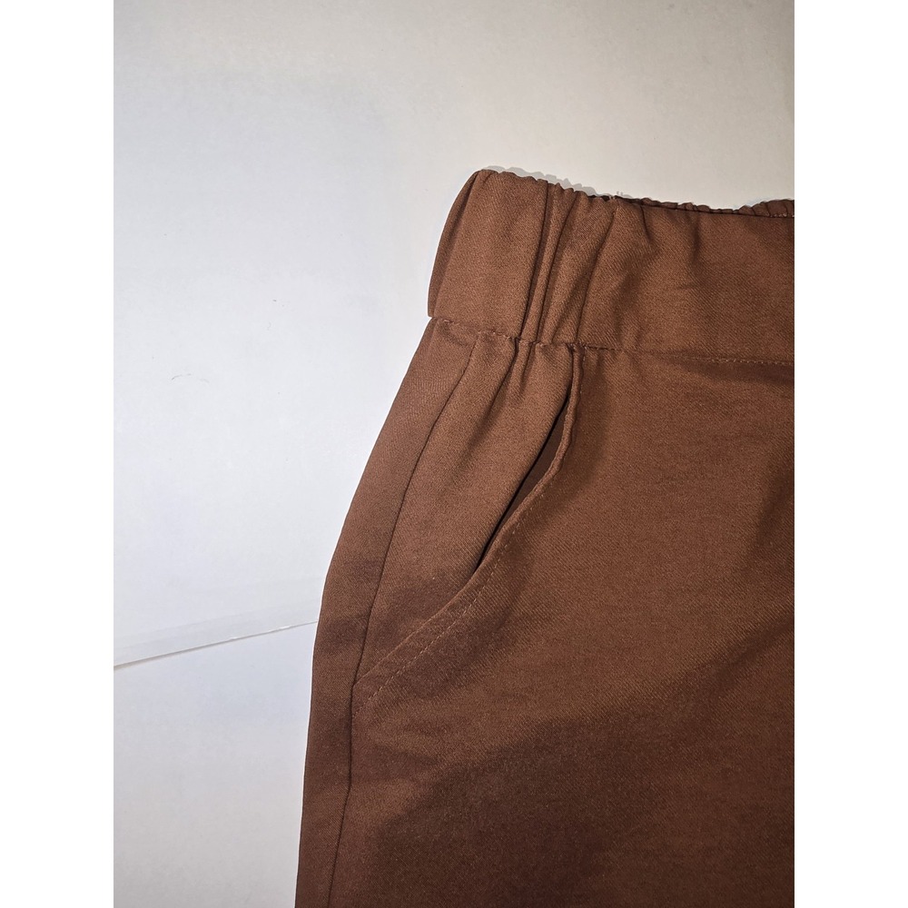 Nine West Shorts Brown Lightweight Pockets Stretch Beach Resort Womens Sz M - Picture 5 of 7